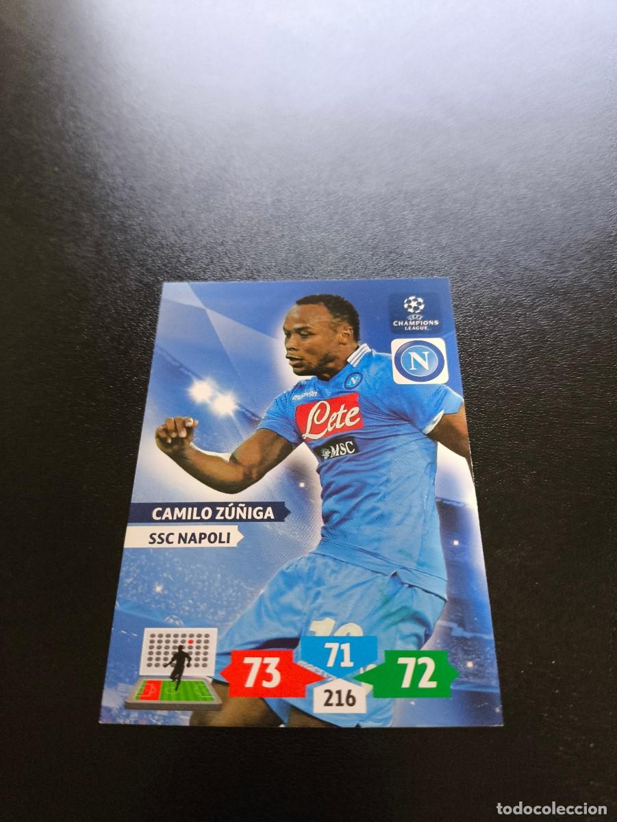 Cromos de F&uacute;tbol: Camilo Z&uacute;&ntilde;iga NAPOLES NAPOLI PANINI ADRENALYN XL UEFA CHAMPIONS LEAGUE 2013 2014 13 14
