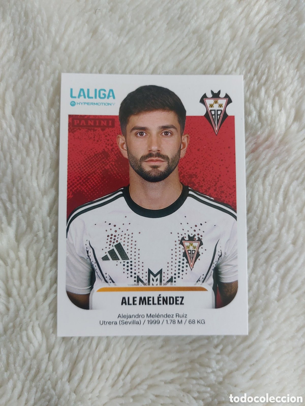 Cromos de F&uacute;tbol: 13 ALE MELENDEZ ALBACETE PANINI LIGA HYPERMOTION 25 26 2025 2026