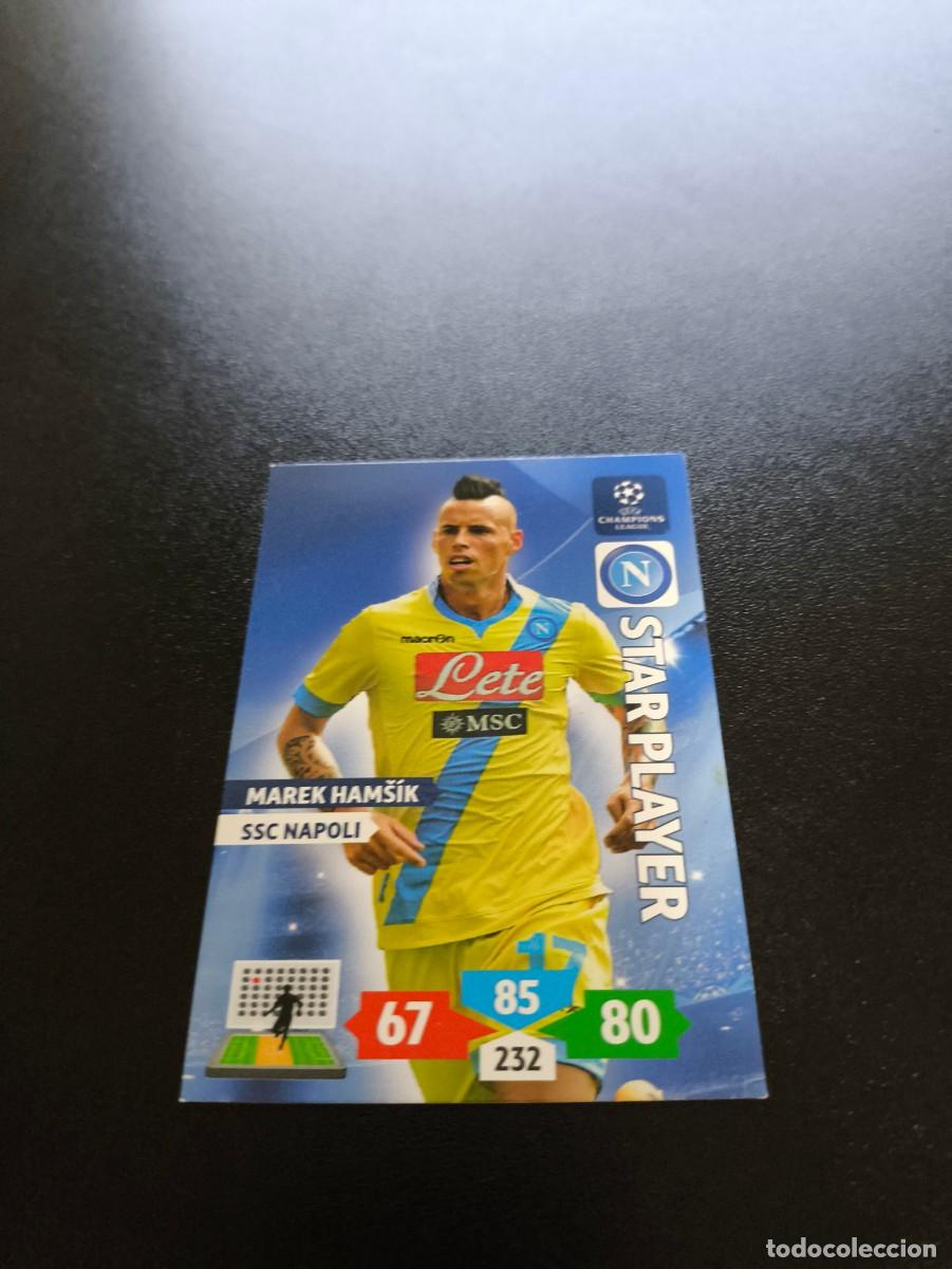 Cromos de F&uacute;tbol: Marek Ham&scaron;&iacute;k STAR PLAYER NAPOLES NAPOLI PANINI ADRENALYN XL UEFA CHAMPIONS LEAGUE 2013 2014 13 14