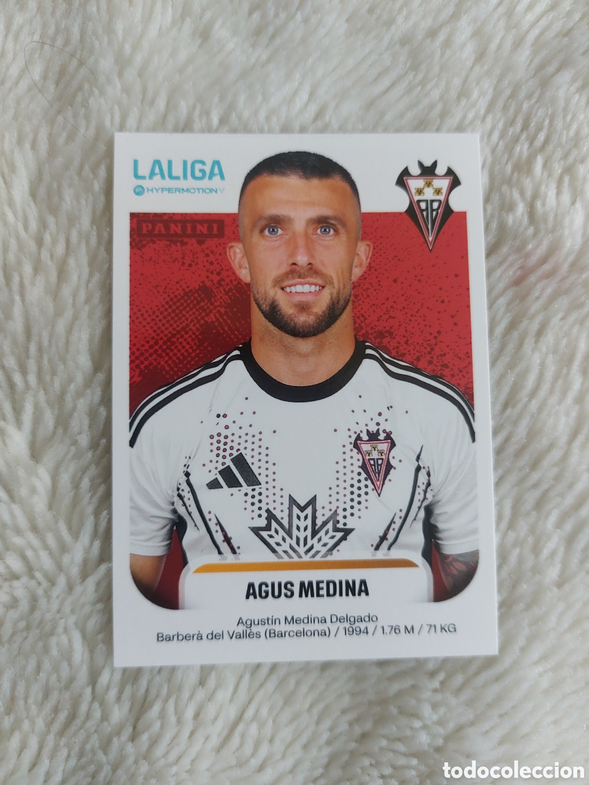 Cromos de F&uacute;tbol: 12 AGUS MEDINA ALBACETE BALOMPIE CROMOS ALBUM LA LIGA HYPERMOTION 2025 2026 25 26 PANINI