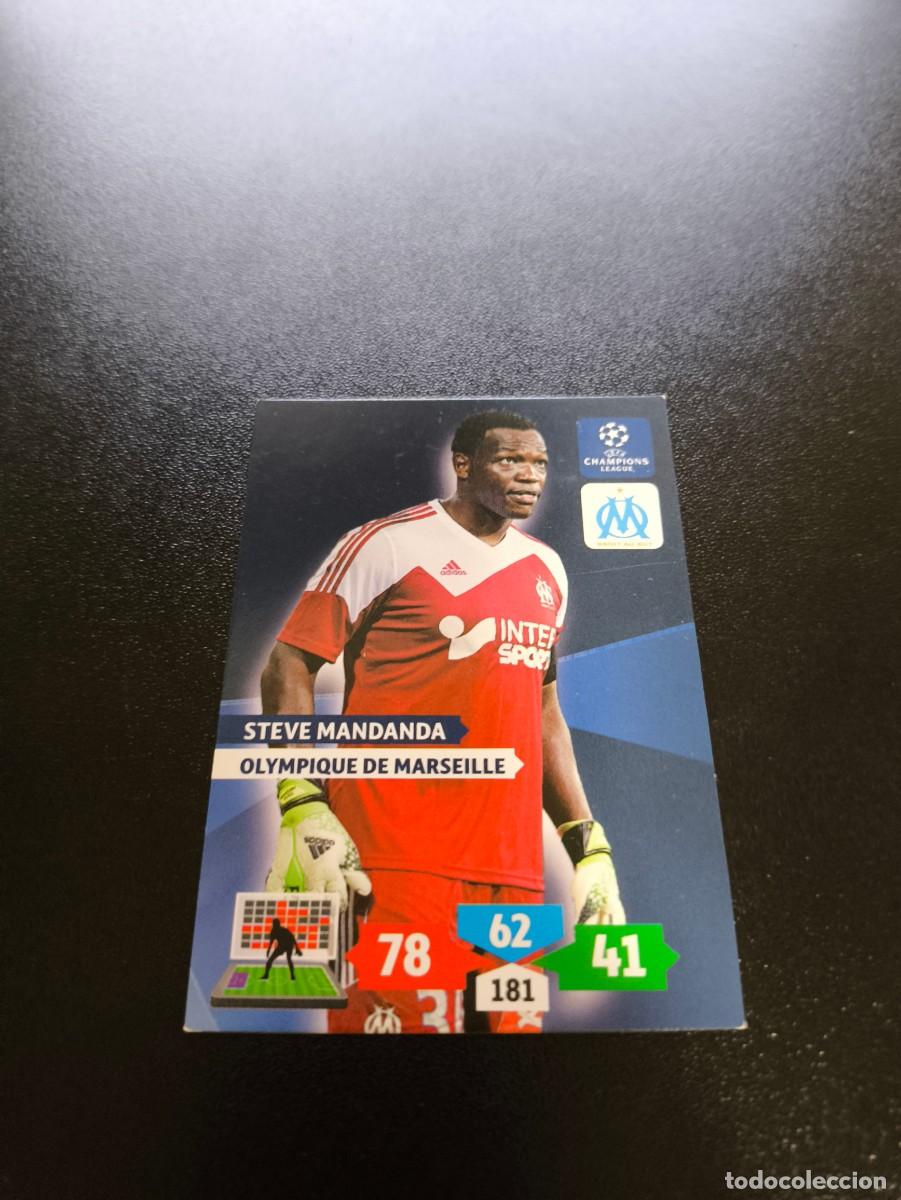Cromos de F&uacute;tbol: Steve Mandanda Olympique De Marseille PANINI ADRENALYN XL UEFA CHAMPIONS LEAGUE 2013 2014 13 14
