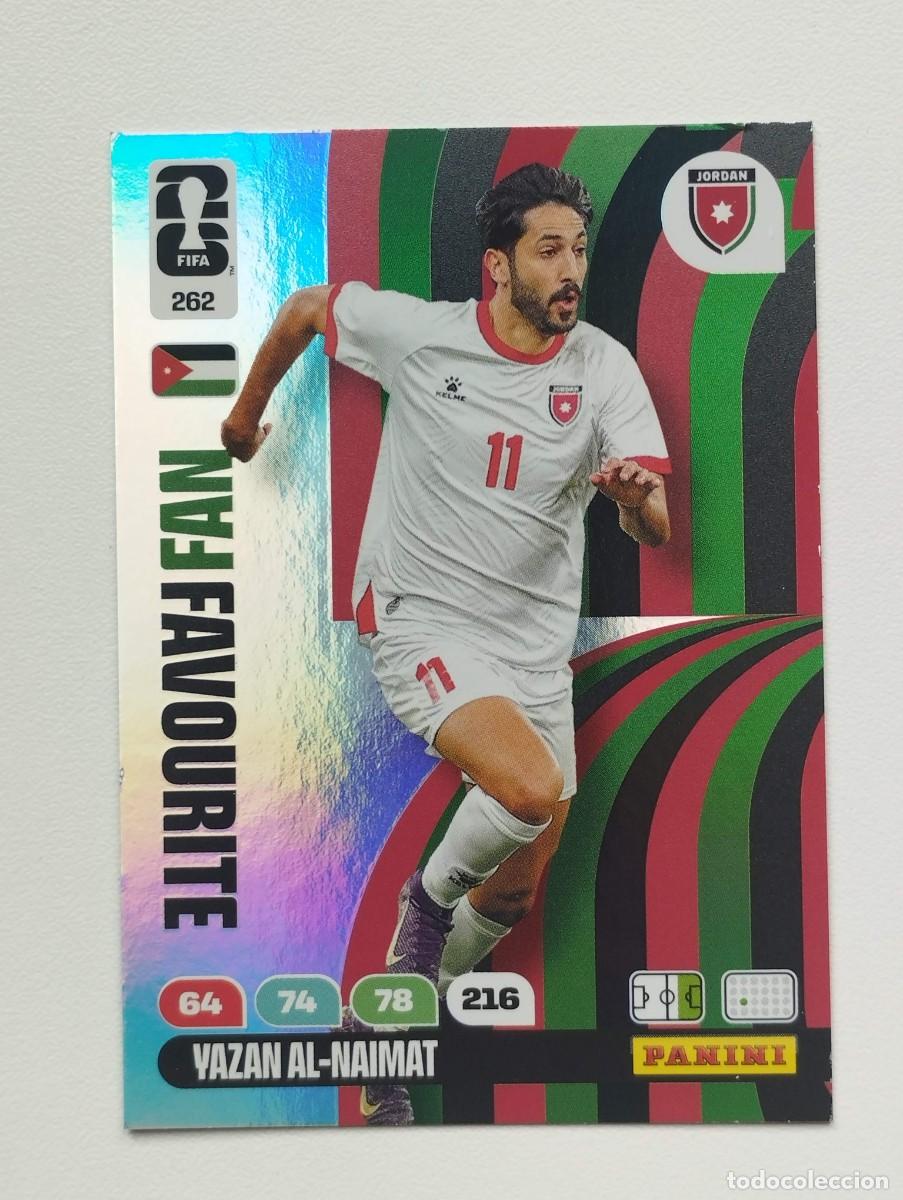 Cromos de F&uacute;tbol: CROMO CARD ADRENALYN MUNDIAL WORLD CUP 2026 FANS FAVOURITE YAZAN AL-NAIMAR JORDANIA