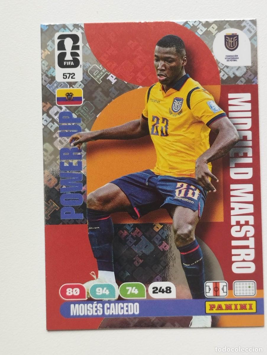 Cromos de F&uacute;tbol: CROMO CARD ADRENALYN MUNDIAL WORLD CUP 2026 MIDFIELD MAESTRO MOISES CAICEDO ECUADOR