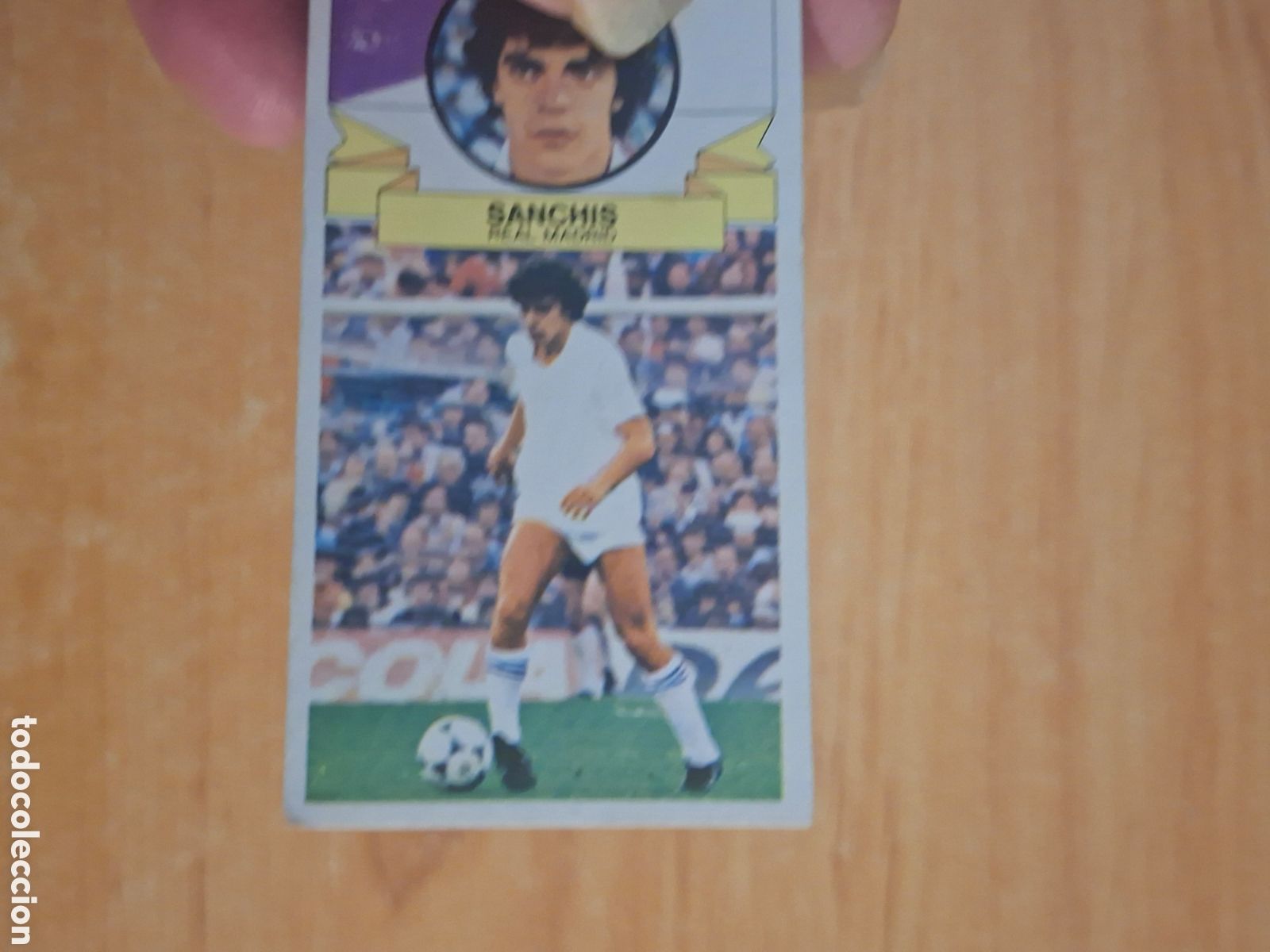 Fu&szlig;ball-Sticker: Este 85 86 sanchis Madrid sin publicidad Madrid sin publicidad despegado ver fotos