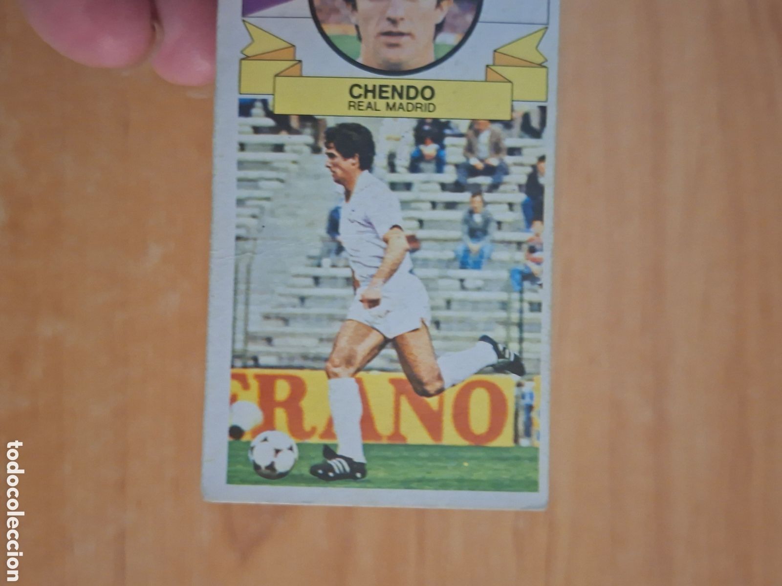 Fu&szlig;ball-Sticker: Este 85 86 chendo Madrid sin publicidad despegado ver fotos