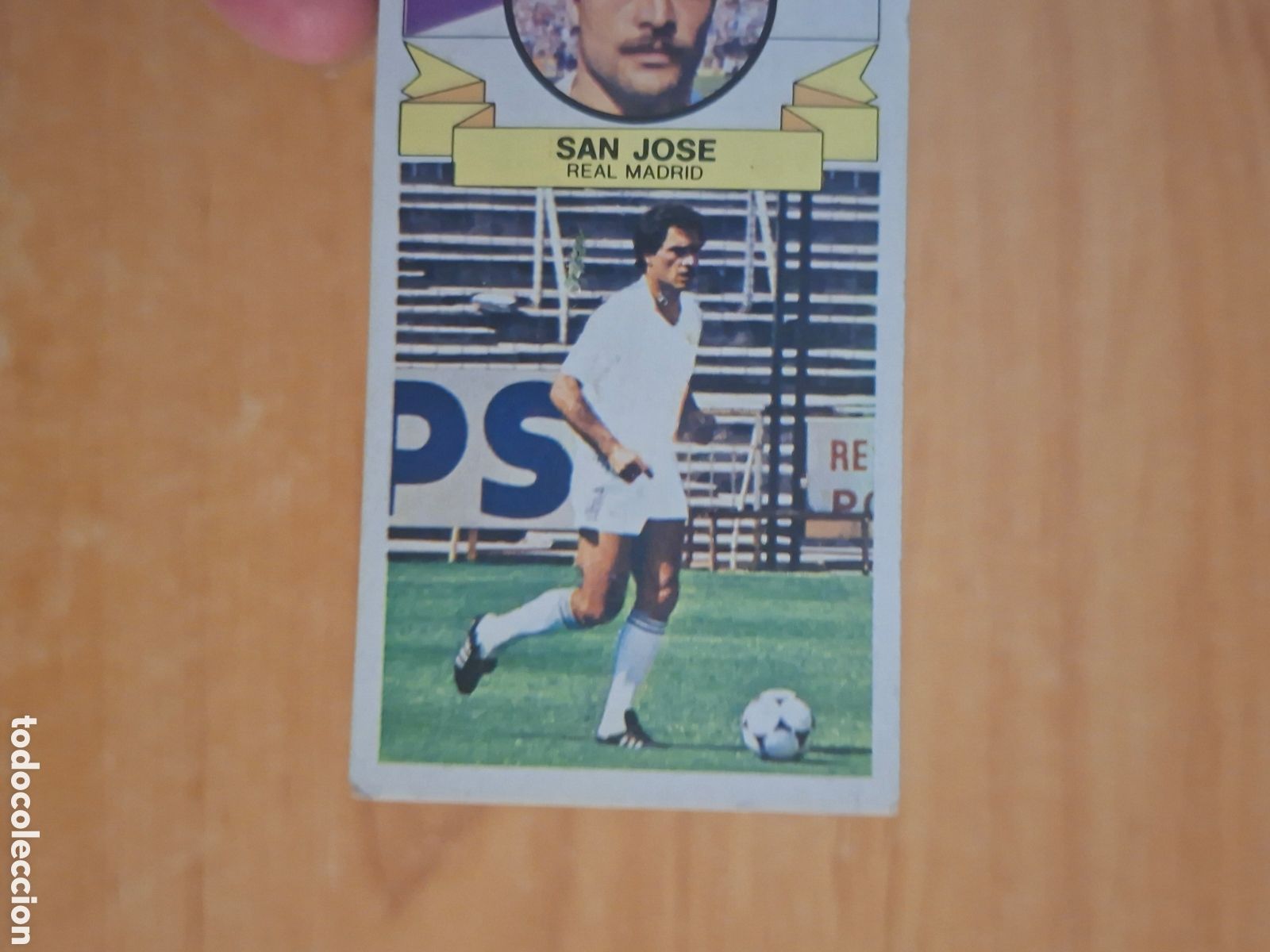 Fu&szlig;ball-Sticker: Este 85 86 San jose Madrid sin publicidad despegado ver fotos