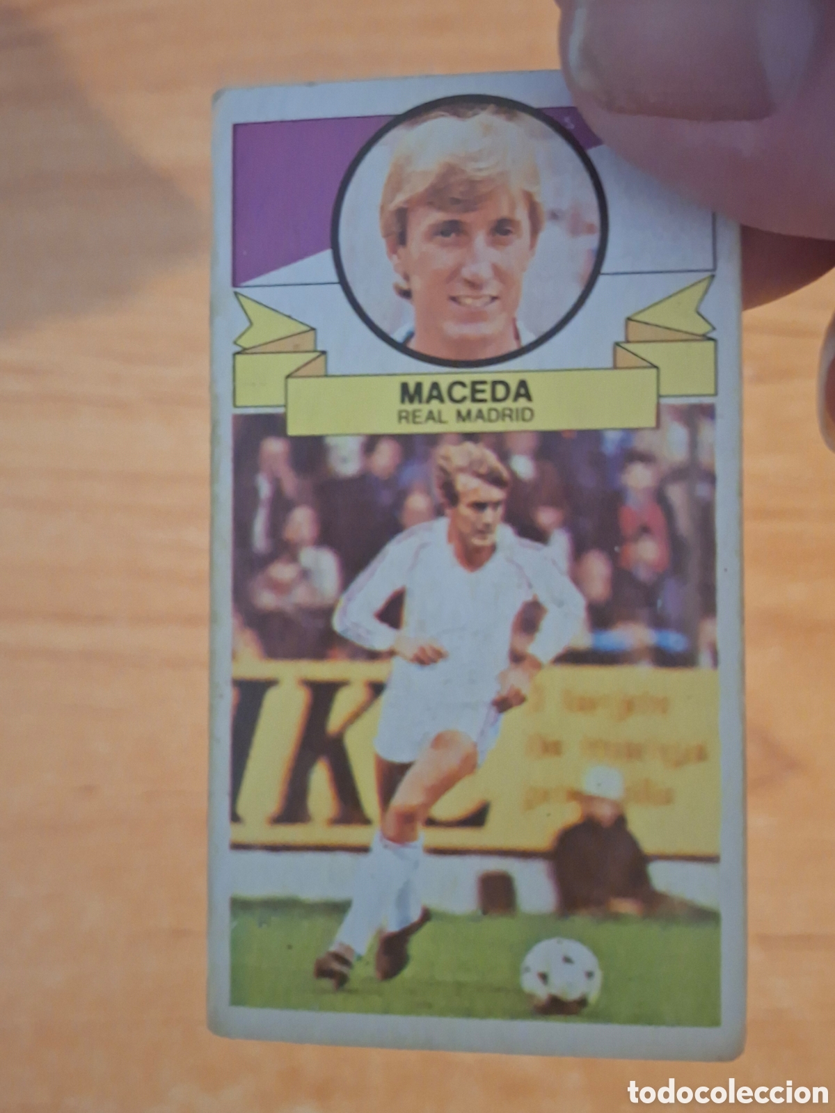 Fu&szlig;ball-Sticker: Este 85 86 maceda Madrid sin publicidad 12 fichaje despegado ver fotos