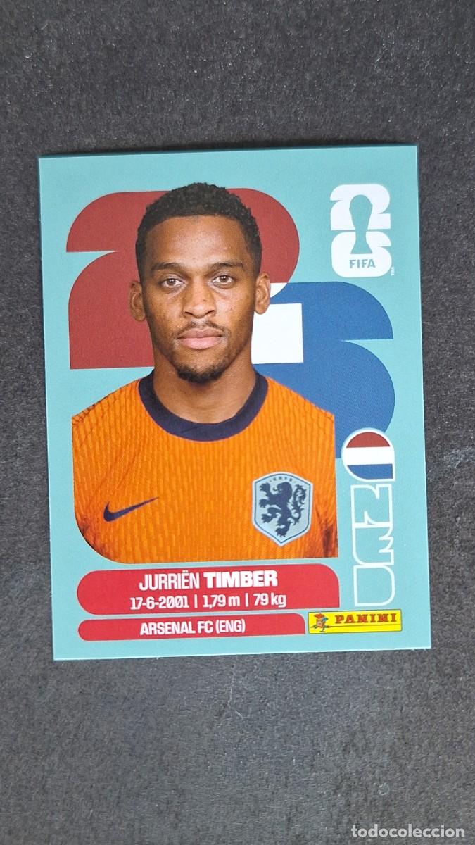 Cromos de F&uacute;tbol: L1 TIMBER SELECCION PAISES BAJOS 5 MUNDIAL FIFA WORLD CUP 2026 PANINI NUNCA PEGADO SIN PEGAR