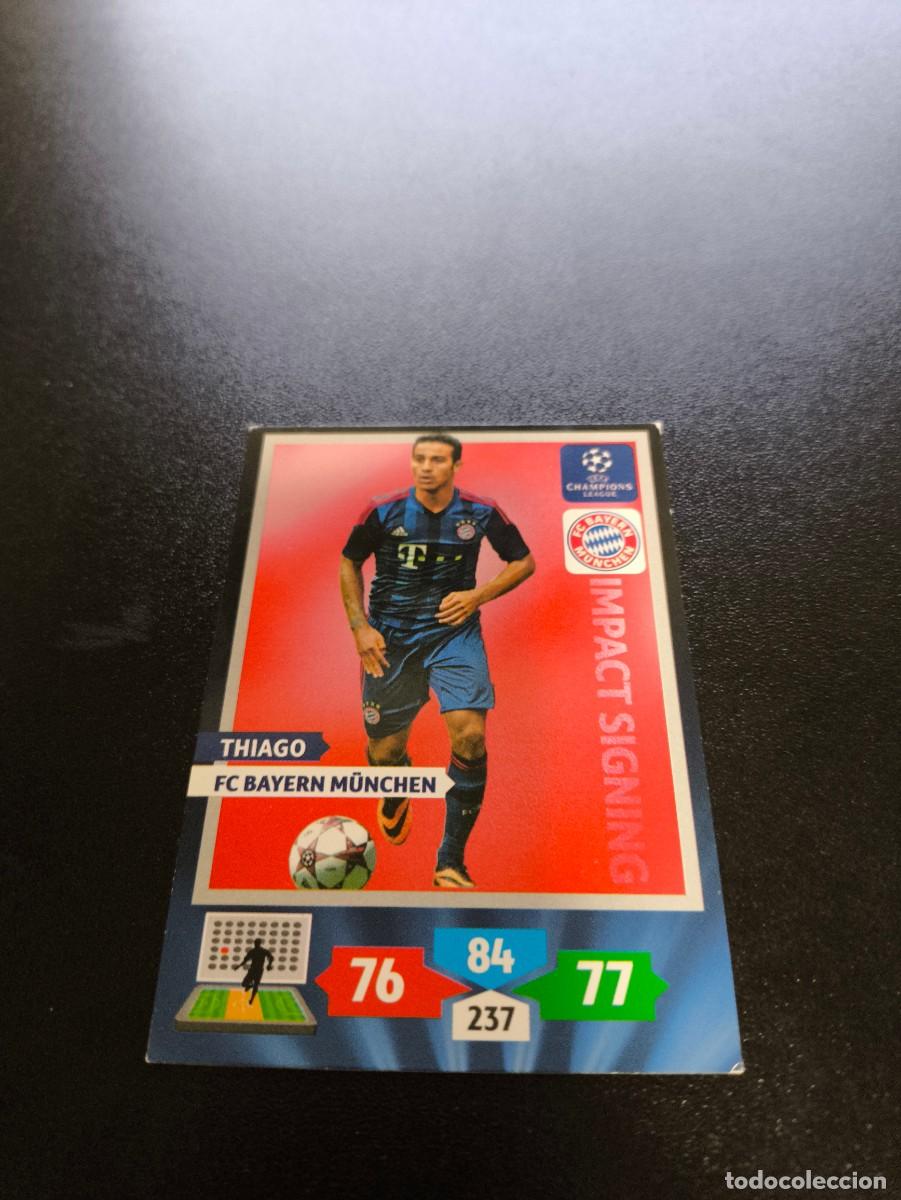 Cromos de F&uacute;tbol: Thiago Bayern M&uuml;nchen Impact Signing PANINI ADRENALYN XL UEFA CHAMPIONS LEAGUE 2013 2014 13 14