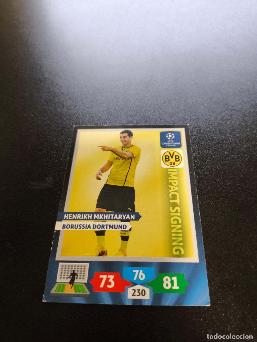 Cromos de F&uacute;tbol: Mkhitaryan Borussia Dortmund Impact Signing PANINI ADRENALYN UEFA CHAMPIONS LEAGUE 2013 2014 13 14