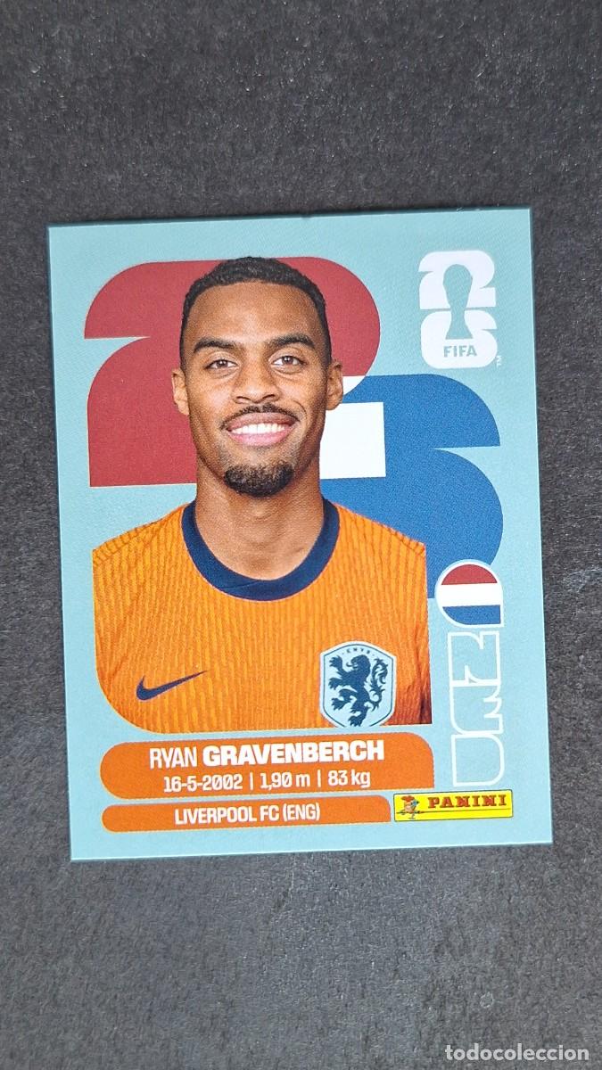Cromos de F&uacute;tbol: L1 GRAVENBERCH SELECCION PAISES BAJOS 11 MUNDIAL FIFA WORLD CUP 2026 PANINI NUNCA PEGADO SIN PEGAR