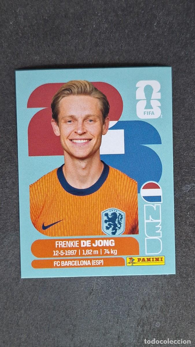 Cromos de F&uacute;tbol: L1 DE JONG SELECCION PAISES BAJOS 14 MUNDIAL FIFA WORLD CUP 2026 PANINI NUNCA PEGADO SIN PEGAR