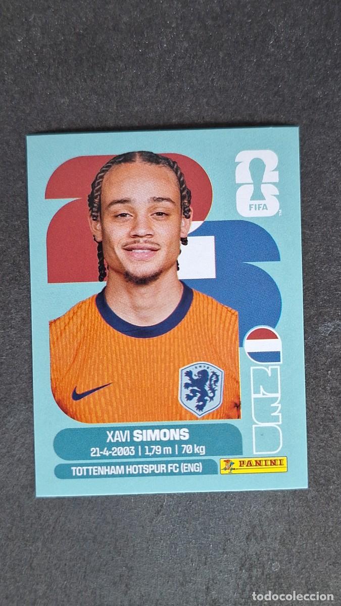 Cromos de F&uacute;tbol: L1 SIMONS SELECCION PAISES BAJOS 15 MUNDIAL FIFA WORLD CUP 2026 PANINI NUNCA PEGADO SIN PEGAR