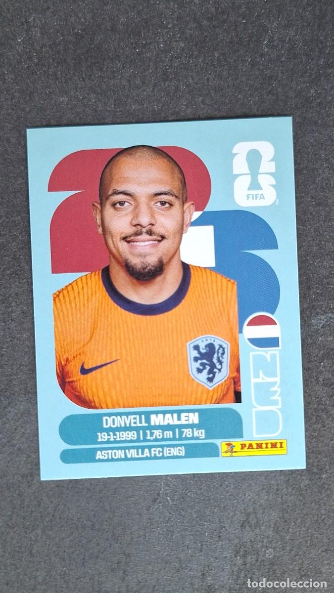 Cromos de F&uacute;tbol: L1 MALEN SELECCION PAISES BAJOS 18 MUNDIAL FIFA WORLD CUP 2026 PANINI NUNCA PEGADO SIN PEGAR