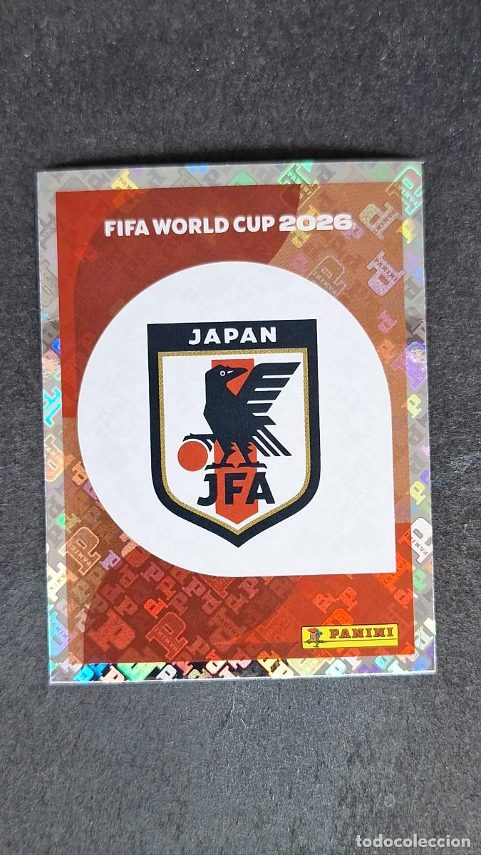 Cromos de F&uacute;tbol: L1 ESCUDO SELECCION JAPON 1 MUNDIAL FIFA WORLD CUP 2026 PANINI NUNCA PEGADO SIN PEGAR