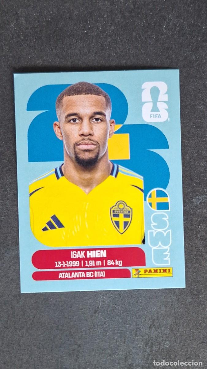 Cromos de F&uacute;tbol: L1 ISAK HIEN SELECCION SUECIA 3 MUNDIAL FIFA WORLD CUP 2026 PANINI NUNCA PEGADO SIN PEGAR