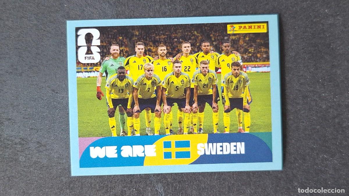 Cromos de F&uacute;tbol: L1 EQUIPO SELECCION SUECIA 13 MUNDIAL FIFA WORLD CUP 2026 PANINI NUNCA PEGADO SIN PEGAR