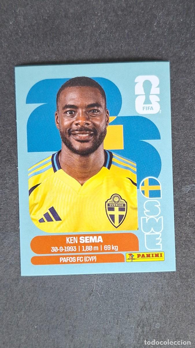 Cromos de F&uacute;tbol: L1 SEMA SELECCION SUECIA 15 MUNDIAL FIFA WORLD CUP 2026 PANINI NUNCA PEGADO SIN PEGAR