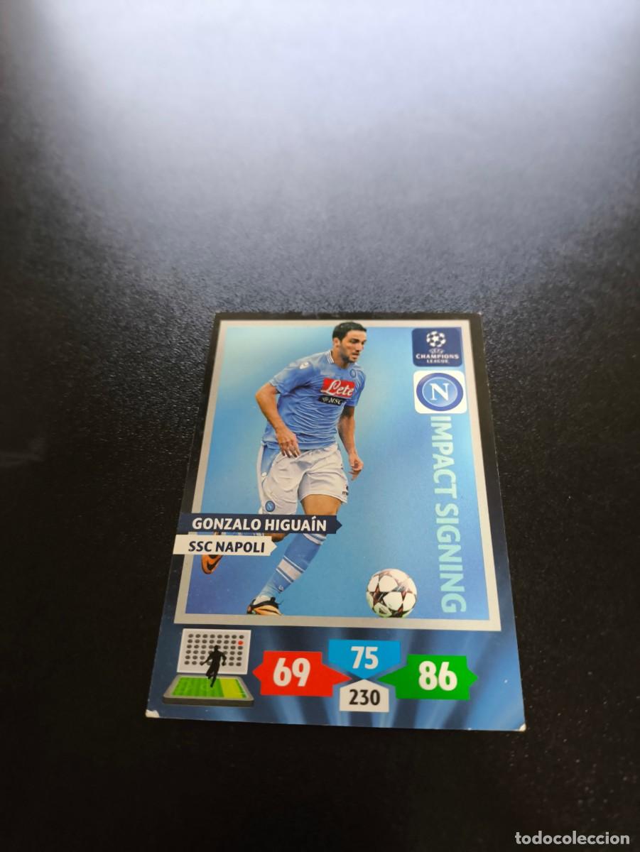Cromos de F&uacute;tbol: higuain napoles napoli Impact Signing PANINI ADRENALYN UEFA CHAMPIONS LEAGUE 2013 2014 13 14 no liga