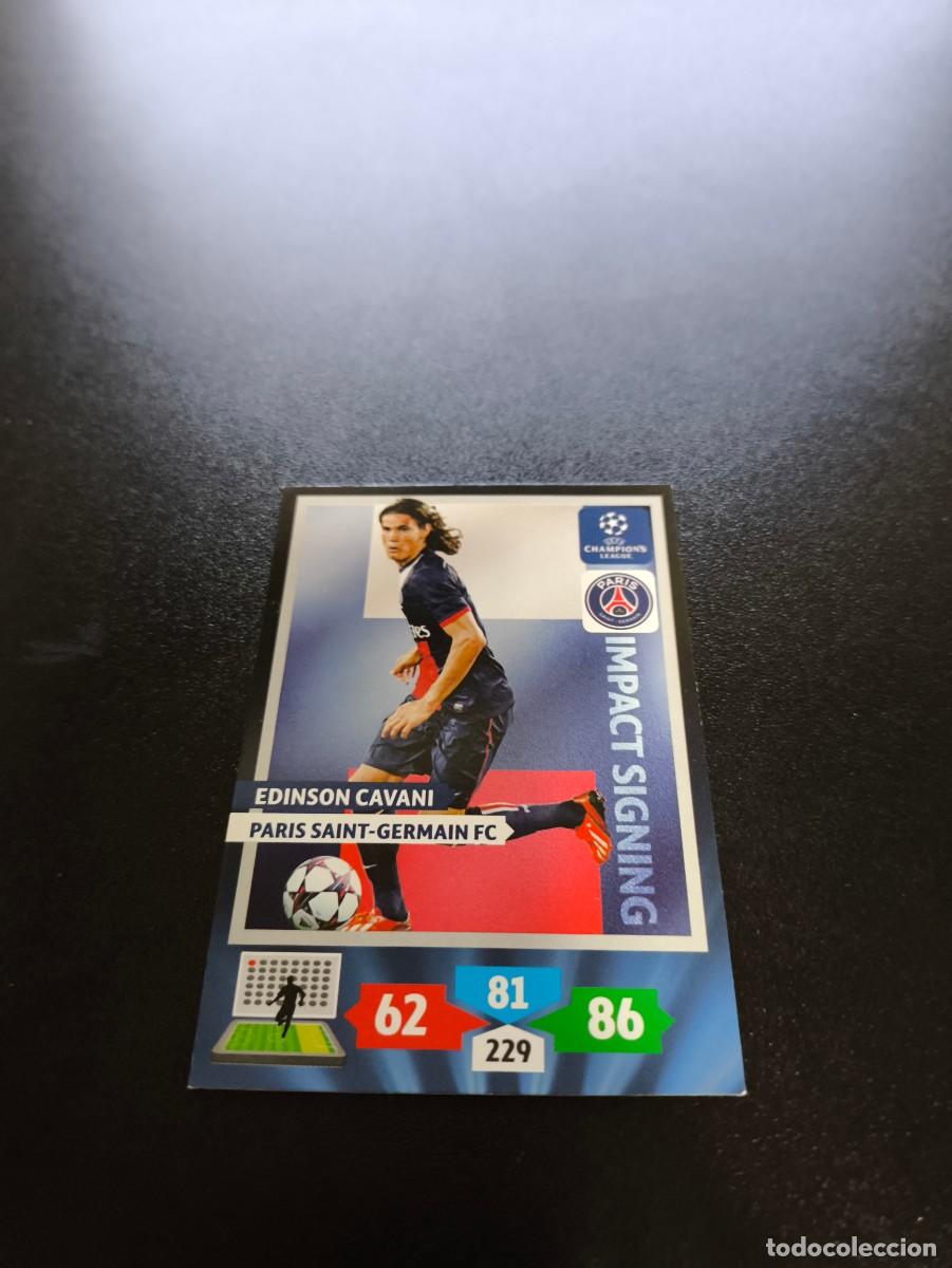 Fu&szlig;ball-Sticker: Cavani PSG PARIS SAINT GERMAIN Impact Signing PANINI ADRENALYN UEFA CHAMPIONS LEAGUE 2013 2014 13 14