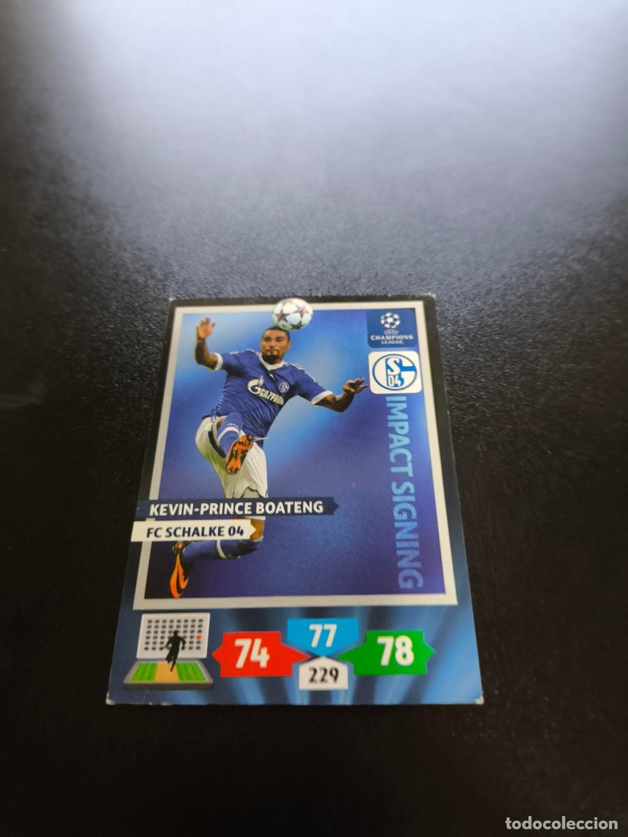 Fu&szlig;ball-Sticker: Kevin Boateng Schalke 04 Impact Signing PANINI ADRENALYN UEFA CHAMPIONS LEAGUE 2013 2014 13 14