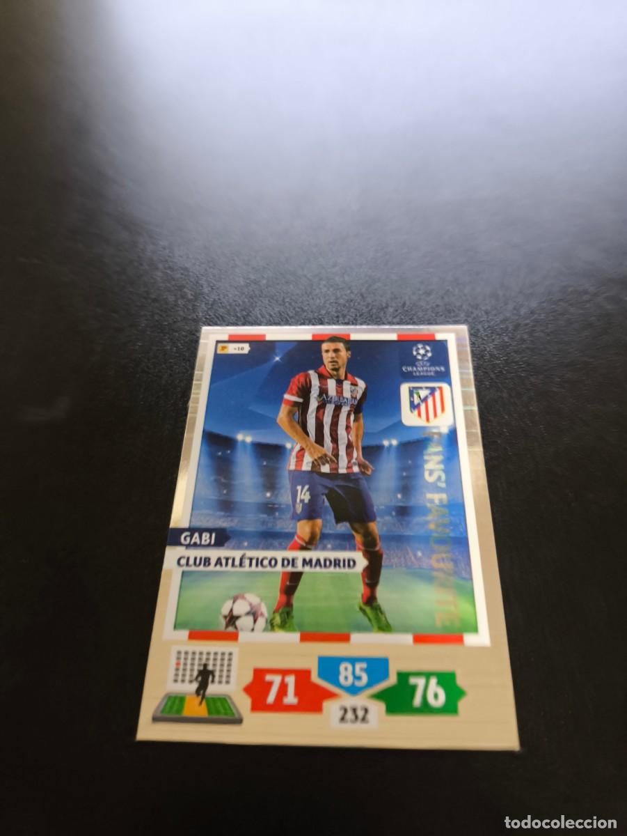 Fu&szlig;ball-Sticker: Gabi Atletico de Madrid Fans' Favourite PANINI ADRENALYN UEFA CHAMPIONS LEAGUE 2013 2014 13 14