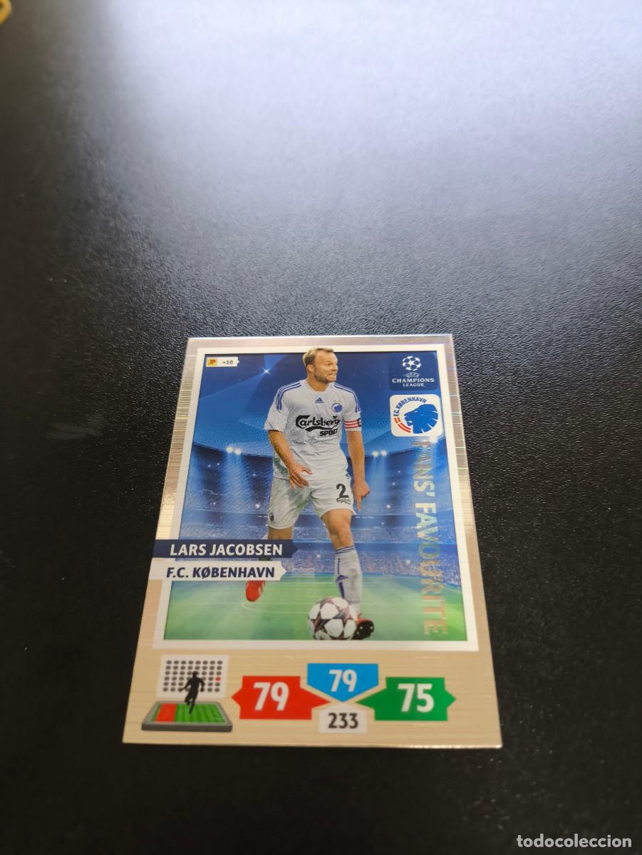 Cartes &agrave; collectionner de Football: Lars Jacobsen FC K&oslash;benhavn Fans' Favourite PANINI ADRENALYN UEFA CHAMPIONS LEAGUE 2013 2014 13 14