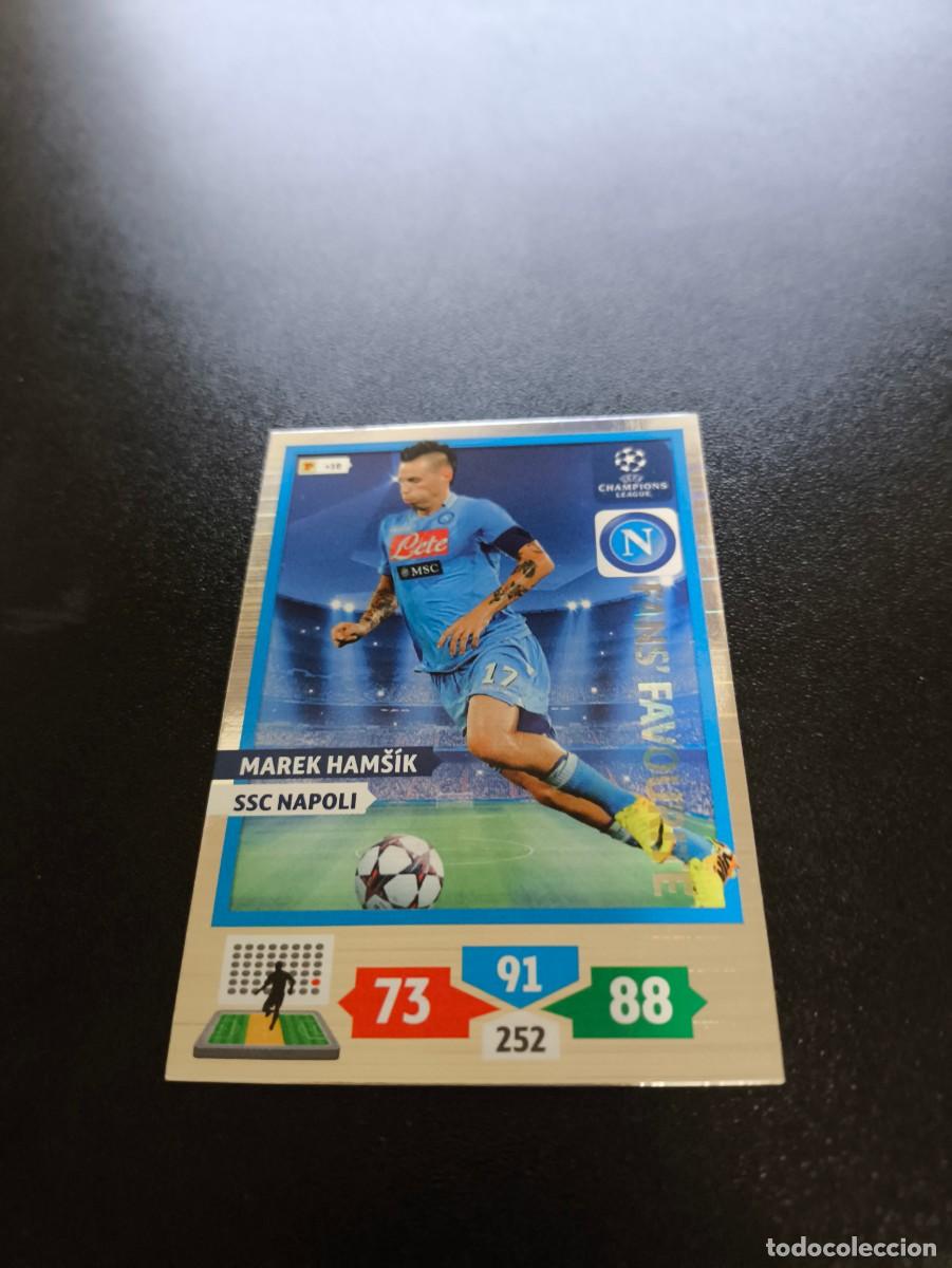 Cromos de F&uacute;tbol: Marek Ham&scaron;&iacute;k Napoles Napoli Fans' Favourite PANINI ADRENALYN UEFA CHAMPIONS LEAGUE 2013 2014 13 14