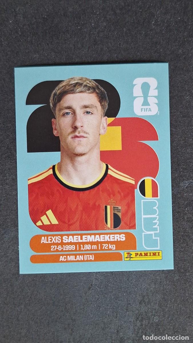 Cromos de F&uacute;tbol: L1 SAELEMAEKERS SELECCION BELGICA 12 MUNDIAL FIFA WORLD CUP 2026 PANINI NUNCA PEGADO SIN PEGAR