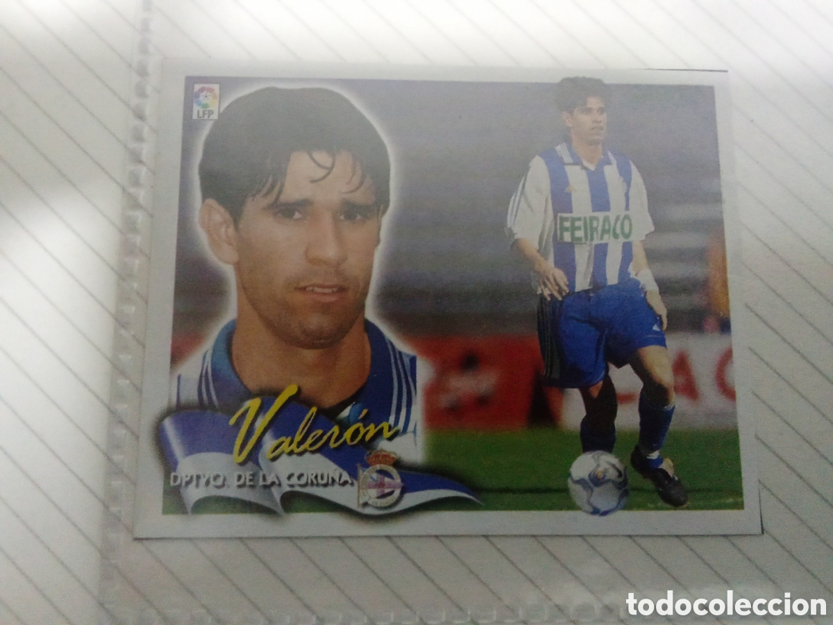 Cartes &agrave; collectionner de Football: VALERON DEPORTIVO CORU&Ntilde;A COLOCA LIGA ESTE 2000 2001 00- 01 DESPEGADO