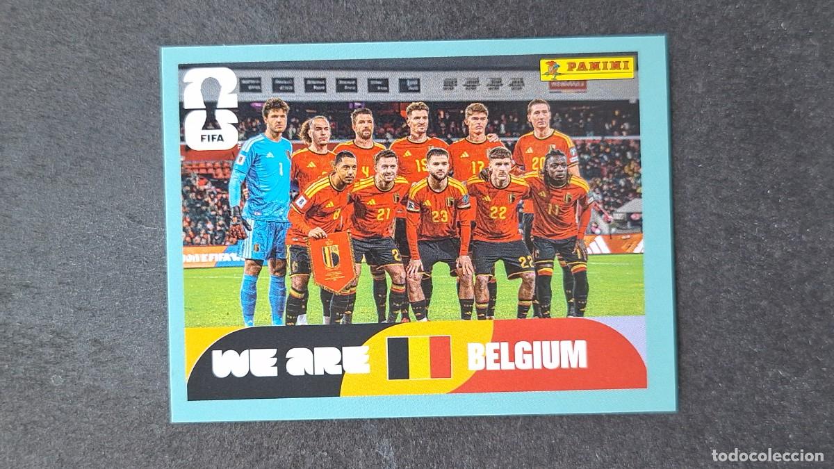 Cromos de F&uacute;tbol: L1 EQUIPO SELECCION BELGICA 13 MUNDIAL FIFA WORLD CUP 2026 PANINI NUNCA PEGADO SIN PEGAR