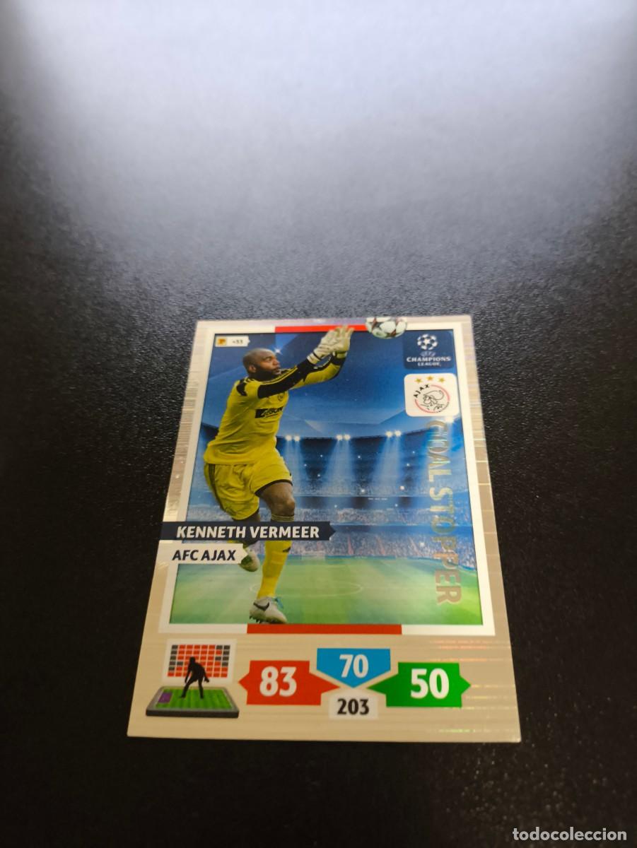 Cromos de F&uacute;tbol: Kenneth Vermeer Ajax Amsterdam Gola Stopper PANINI ADRENALYN UEFA CHAMPIONS LEAGUE 2013 2014 13 14