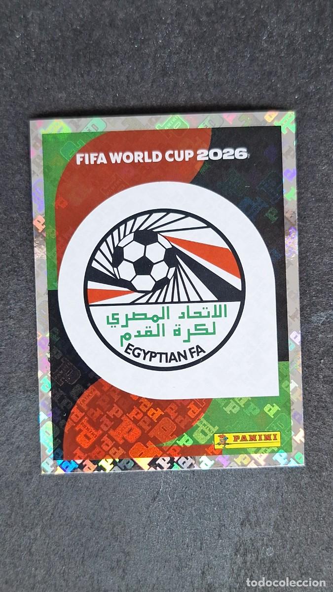 Cromos de F&uacute;tbol: L1 ESCUDO SELECCION EGYPTO 1 MUNDIAL FIFA WORLD CUP 2026 PANINI NUNCA PEGADO SIN PEGAR