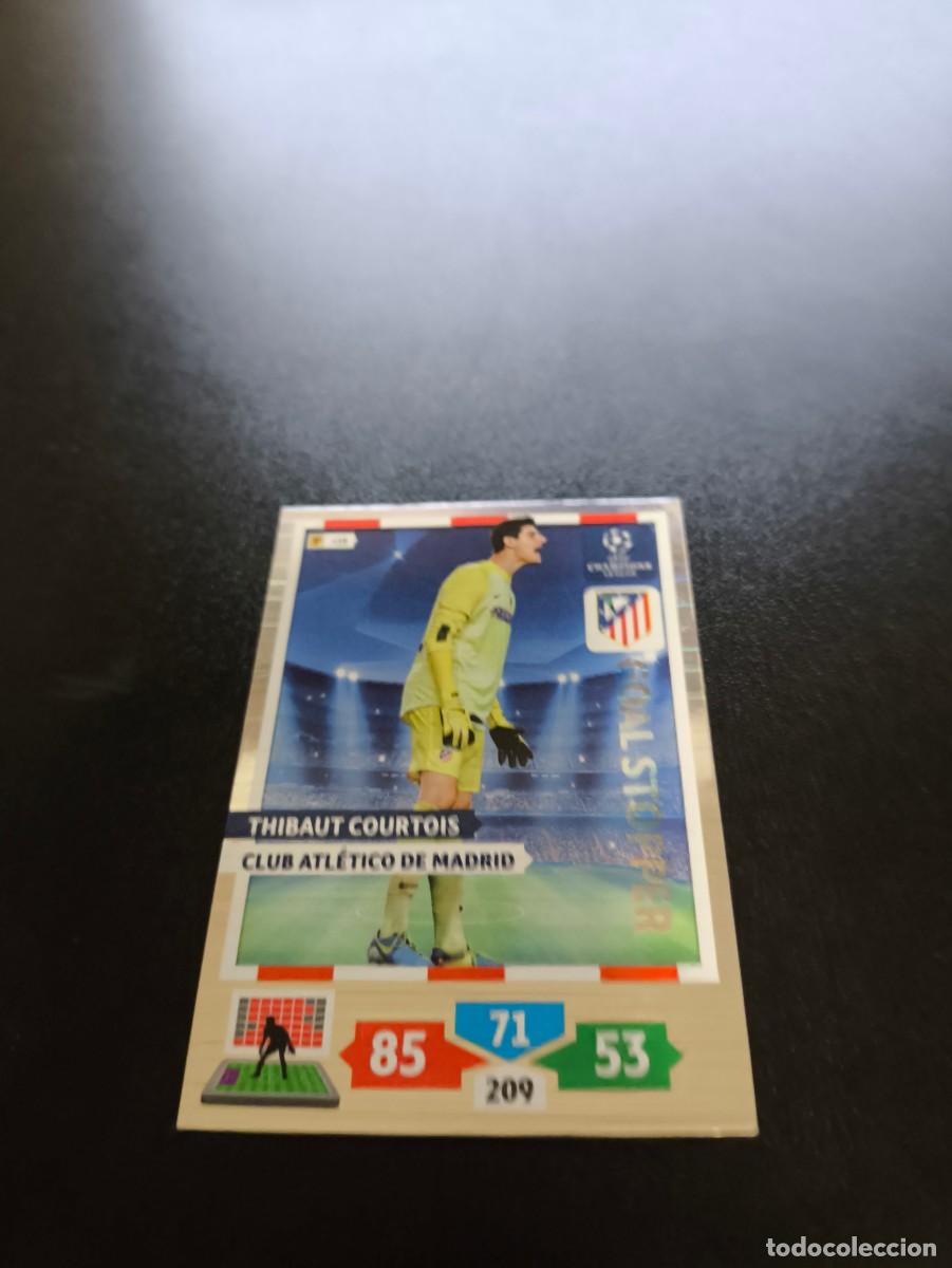 Cromos de F&uacute;tbol: Thibaut Courtois Atletico Madrid Goal Stopper PANINI ADRENALYN UEFA CHAMPIONS LEAGUE 2013 2014 13 14
