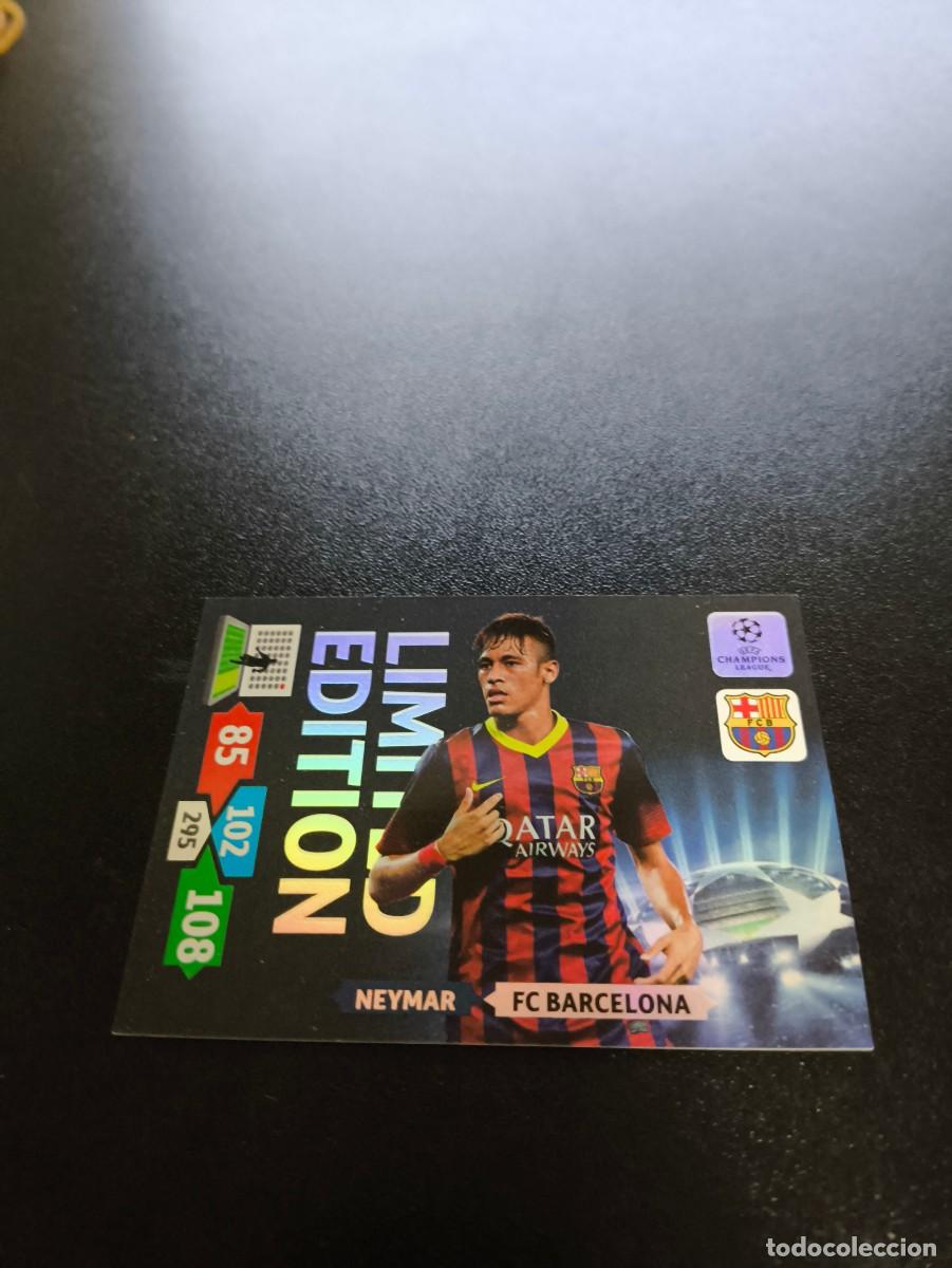 Cromos de F&uacute;tbol: NEYMAR JR BARCELONA EDICION LIMITADA LIMITED PANINI ADRENALYN UEFA CHAMPIONS LEAGUE 2013 2014 13 14