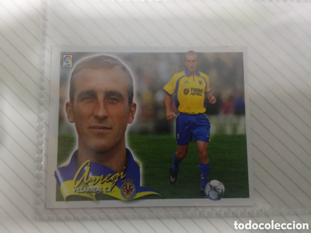 Cromos de F&uacute;tbol: ARREGI VILLARREAL BAJA LIGA ESTE 2000 2001 00-01 RECORTADO