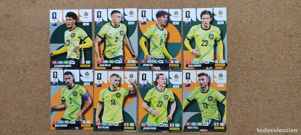 Cromos de F&uacute;tbol: ADRENALYN XL FIFA WORLD CUP 2026 LOTE 8 CARTAS DE AUSTRALIA # PANINI