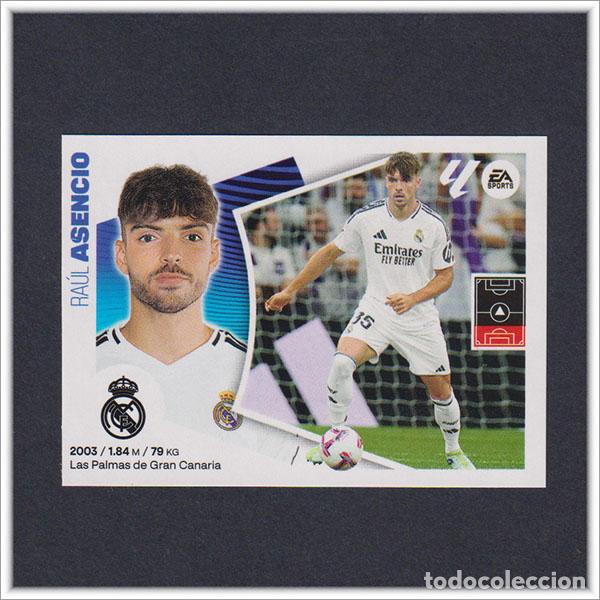 Cartes &agrave; collectionner de Football: LIGA ESTE 2024 2025 24 25 PANINI ASENCIO 29 FICHAJE ROOKIE MERCADO INVIERNO REAL MADRID COLECCI&Oacute;N