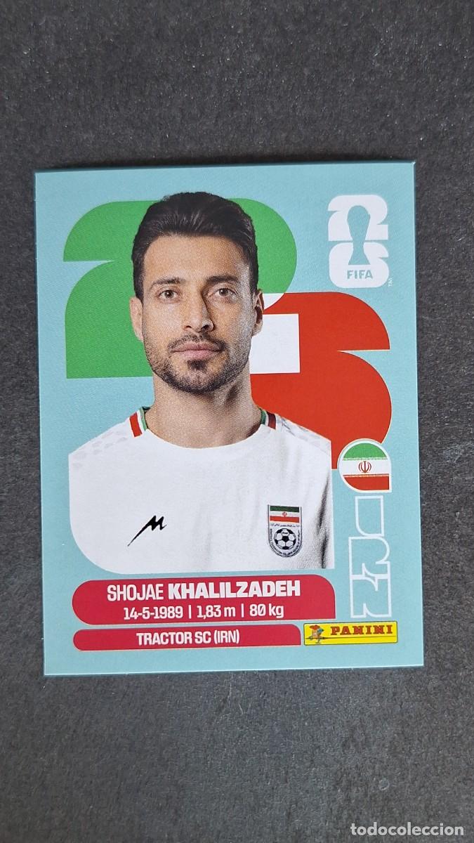 Football Stickers: L1 KHALILZADEH SELECCION IRAN 6 MUNDIAL FIFA WORLD CUP 2026 PANINI NUNCA PEGADO SIN PEGAR