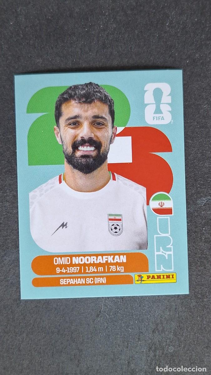 Cromos de F&uacute;tbol: L1 NOORAFKAN SELECCION IRAN 14 MUNDIAL FIFA WORLD CUP 2026 PANINI NUNCA PEGADO SIN PEGAR