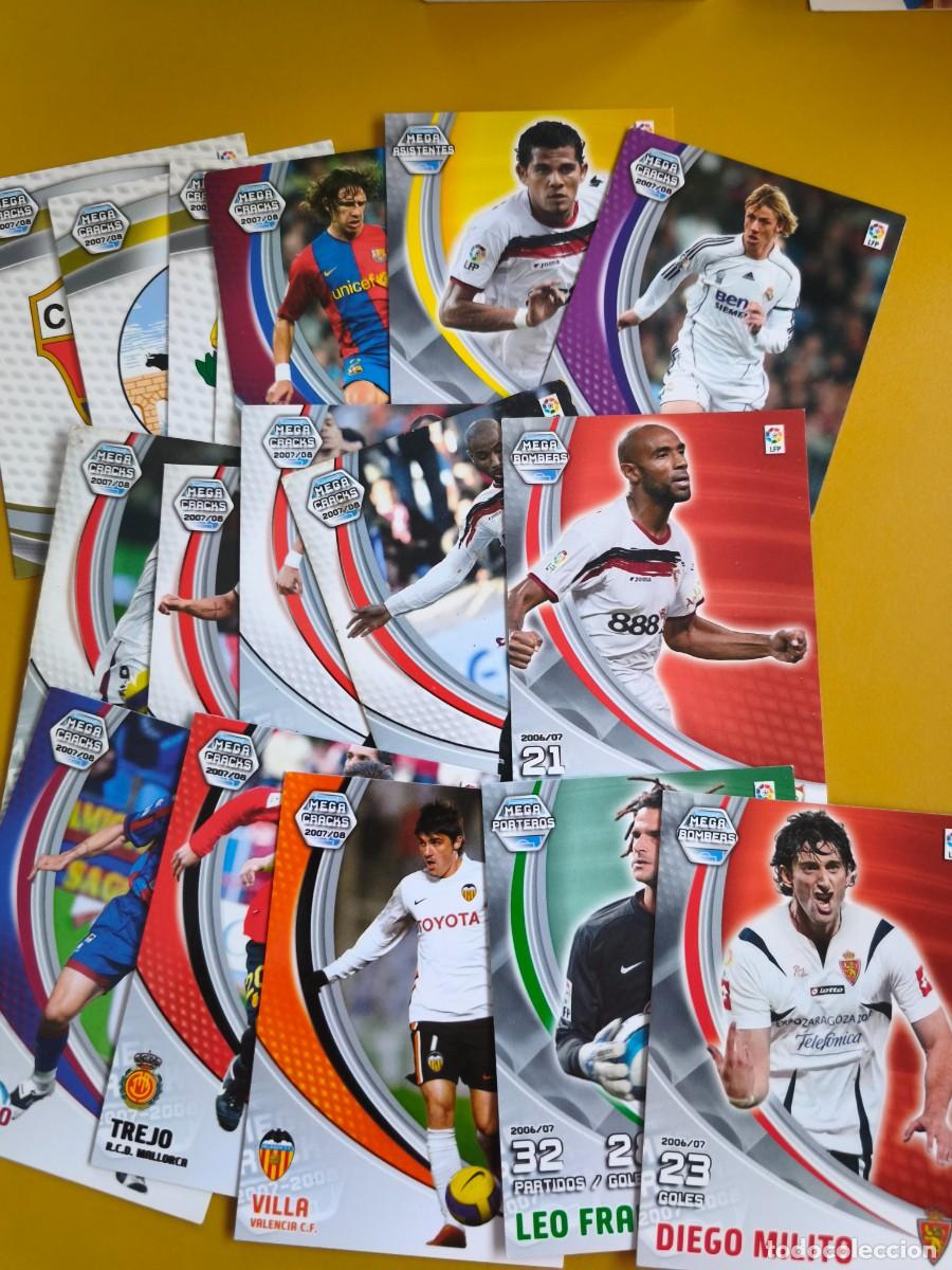 Cromos de F&uacute;tbol: megacracks 2007 08 contiene 17 cromos