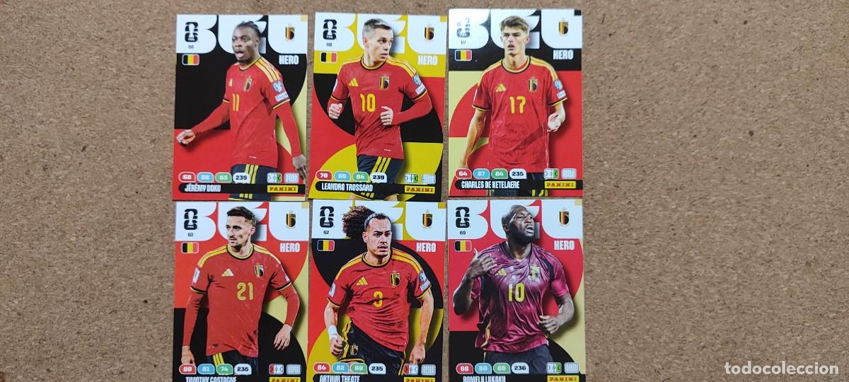 Cromos de F&uacute;tbol: ADRENALYN XL FIFA WORLD CUP 2026 LOTE 6 CARTAS DE BELGICA # PANINI