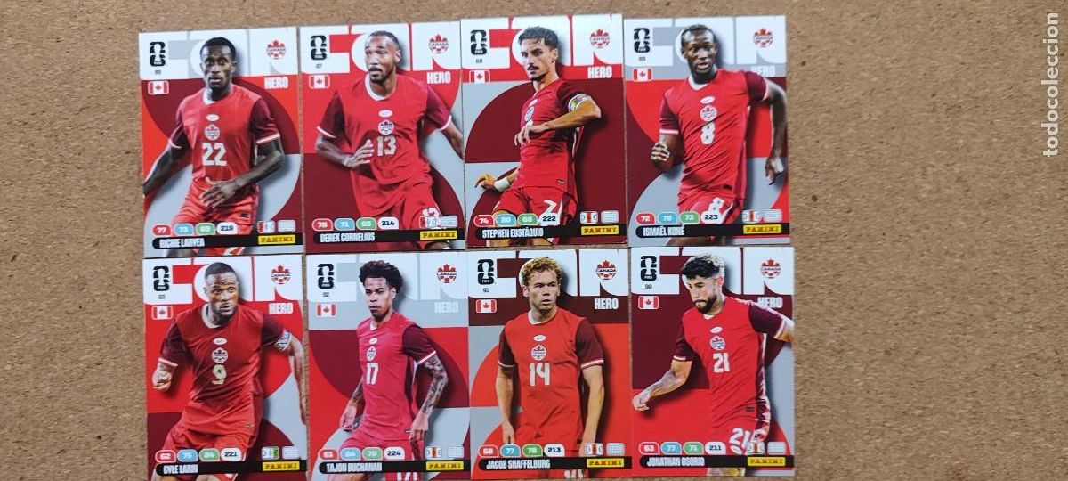 Cartes &agrave; collectionner de Football: ADRENALYN XL FIFA WORLD CUP 2026 LOTE 8 CARTAS DE CANADA # PANINI
