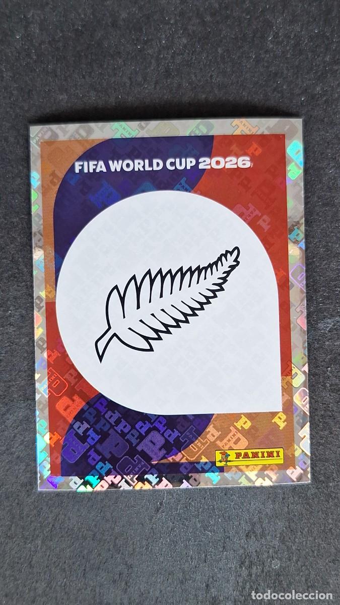 Cromos de F&uacute;tbol: L1 ESCUDO SELECCION NUEVA ZELANDA 1 MUNDIAL FIFA WORLD CUP 2026 PANINI NUNCA PEGADO SIN PEGAR