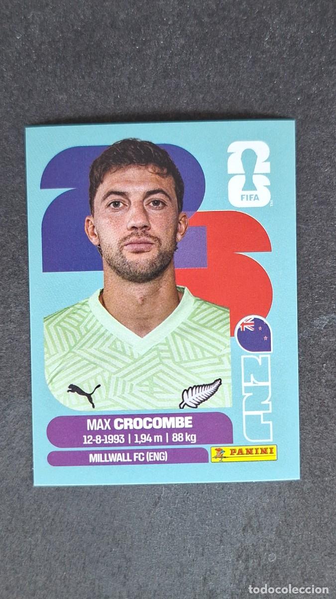 Cromos de F&uacute;tbol: L1 CROCOMBE SELECCION NUEVA ZELANDA 2 MUNDIAL FIFA WORLD CUP 2026 PANINI NUNCA PEGADO SIN PEGAR