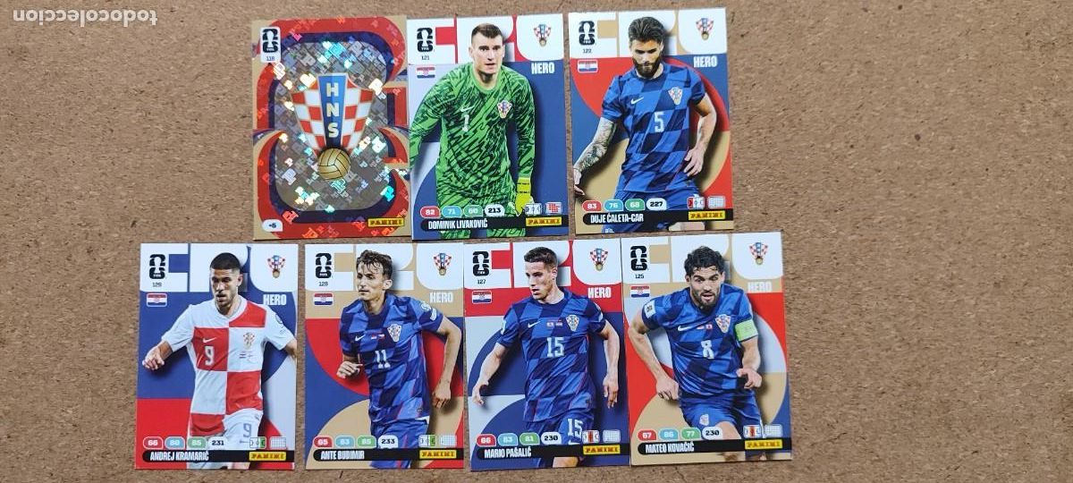 Football Stickers: ADRENALYN XL FIFA WORLD CUP 2026 LOTE 7 CARTAS DE CROACIA # PANINI
