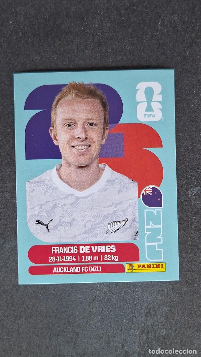 Fu&szlig;ball-Sticker: L1 DE VRIES SELECCION NUEVA ZELANDA 8 MUNDIAL FIFA WORLD CUP 2026 PANINI NUNCA PEGADO SIN PEGAR