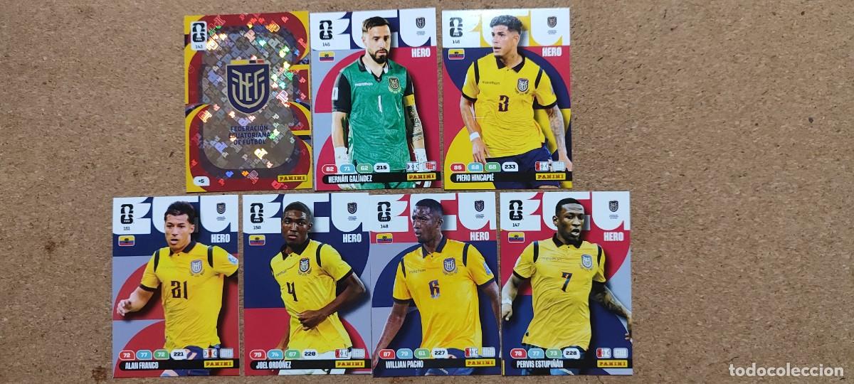Fu&szlig;ball-Sticker: ADRENALYN XL FIFA WORLD CUP 2026 LOTE 7 CARTAS DE ECUADOR # PANINI