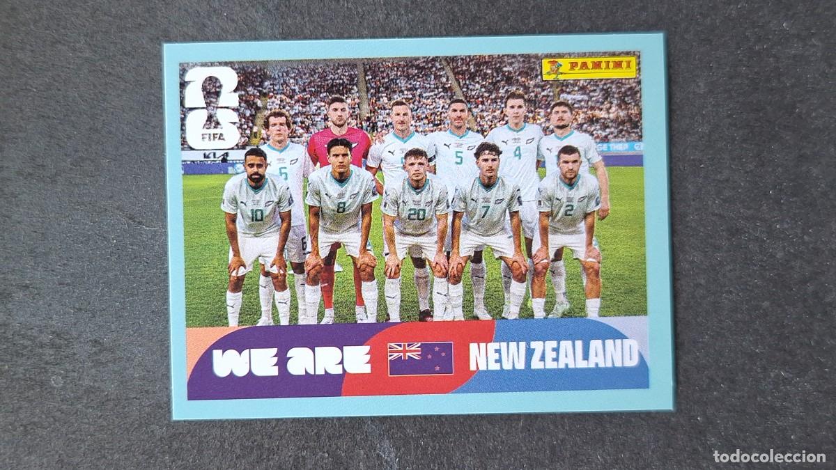 Cromos de F&uacute;tbol: L1 EQUIPO SELECCION NUEVA ZELANDA 13 MUNDIAL FIFA WORLD CUP 2026 PANINI NUNCA PEGADO SIN PEGAR