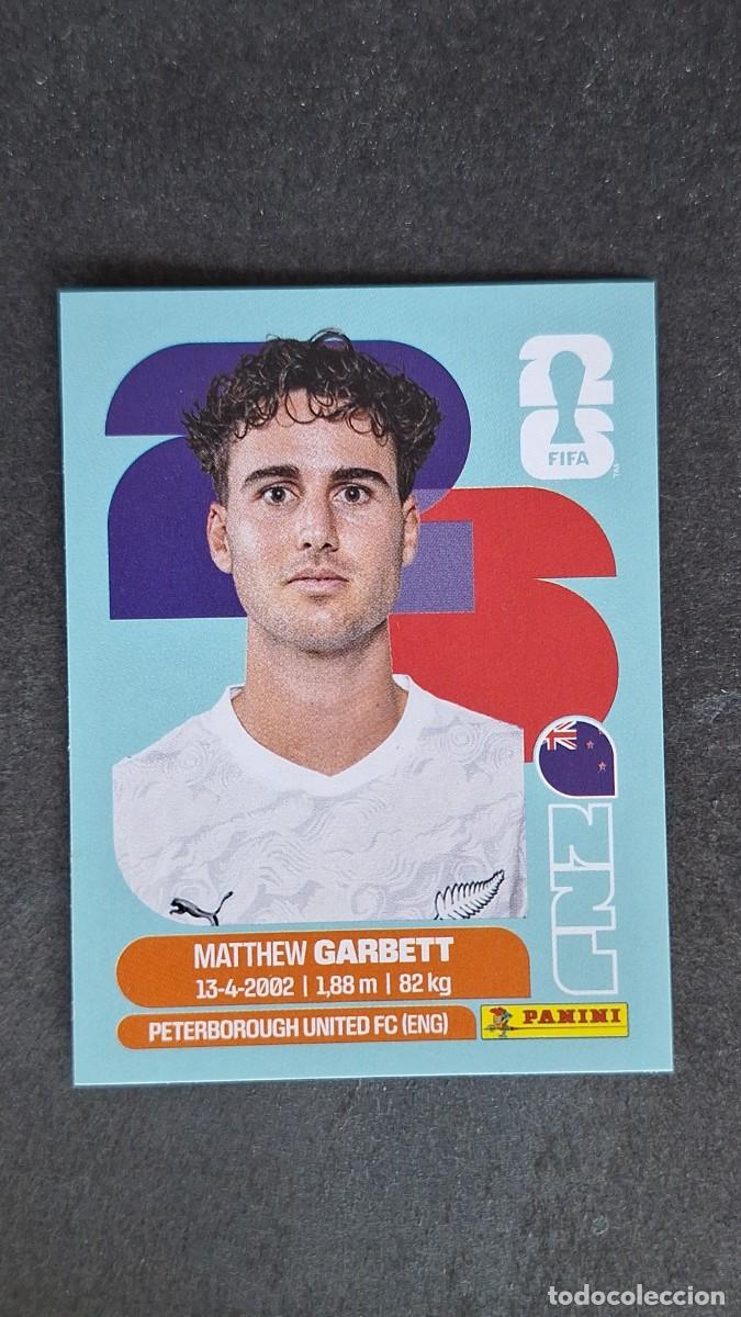 Cromos de F&uacute;tbol: L1 GARBETT SELECCION NUEVA ZELANDA 14 MUNDIAL FIFA WORLD CUP 2026 PANINI NUNCA PEGADO SIN PEGAR